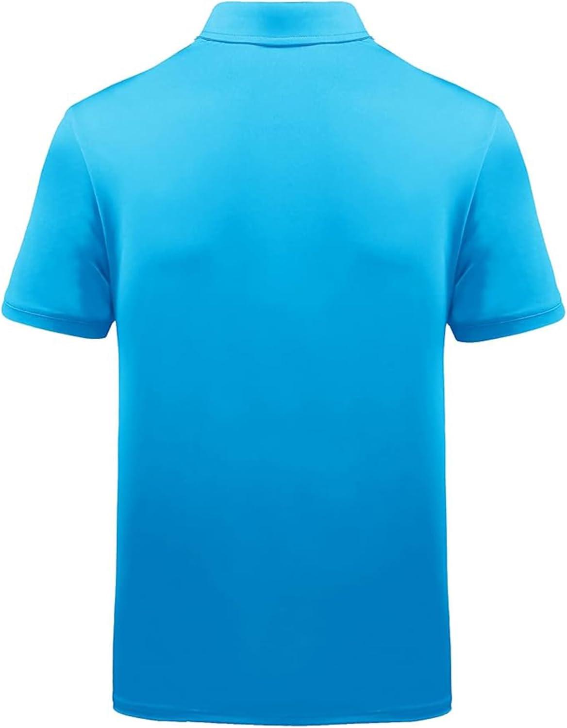 imageZITY Golf Polo Shirts for Men Short Sleeve Athletic Tennis TShirtBlue Purple