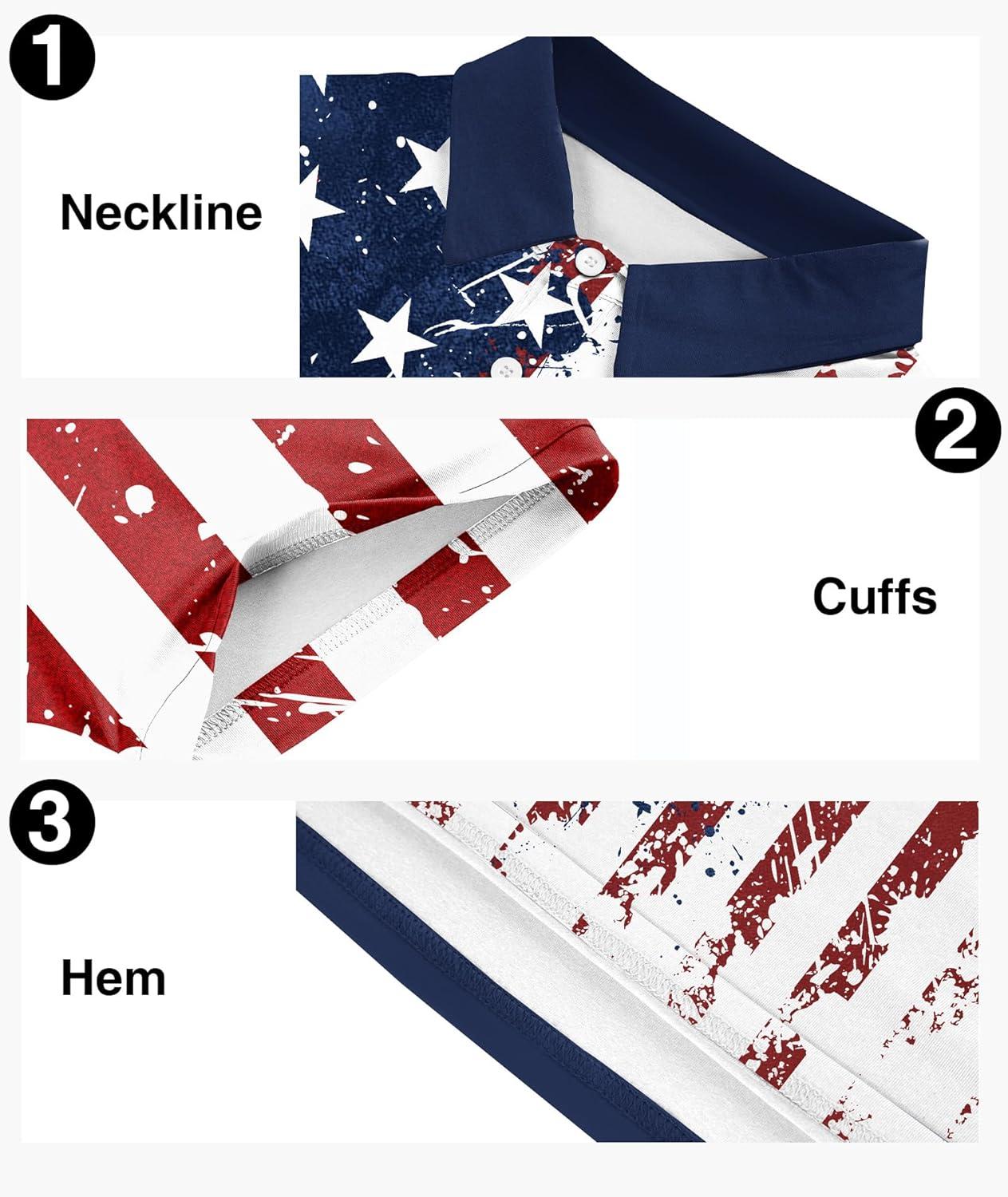 imageZITY Mens Flag Golf Polo Shirts Short Sleeve Tactical Collared Shirt Men Outdoor Moisture Wicking ShirtsWine Red