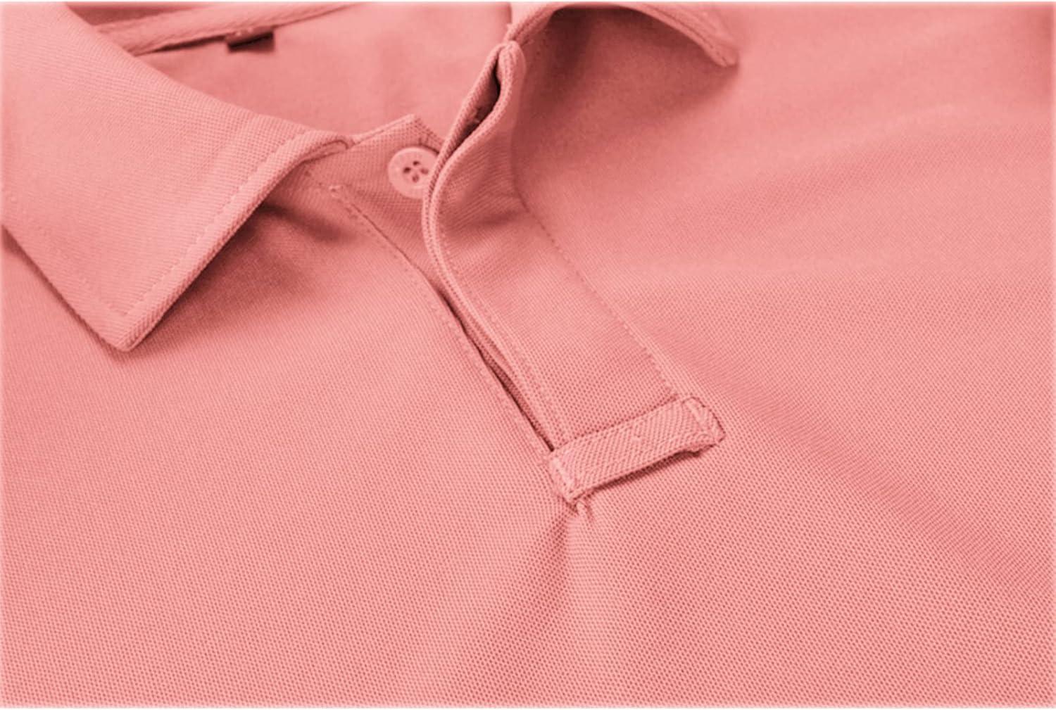 imageZITY Mens Polo Shirt Short Sleeve Sports Tactical TShirt Athletic Golf Polos Daily Casual Stylish Collared Shirts for MenCoral Red