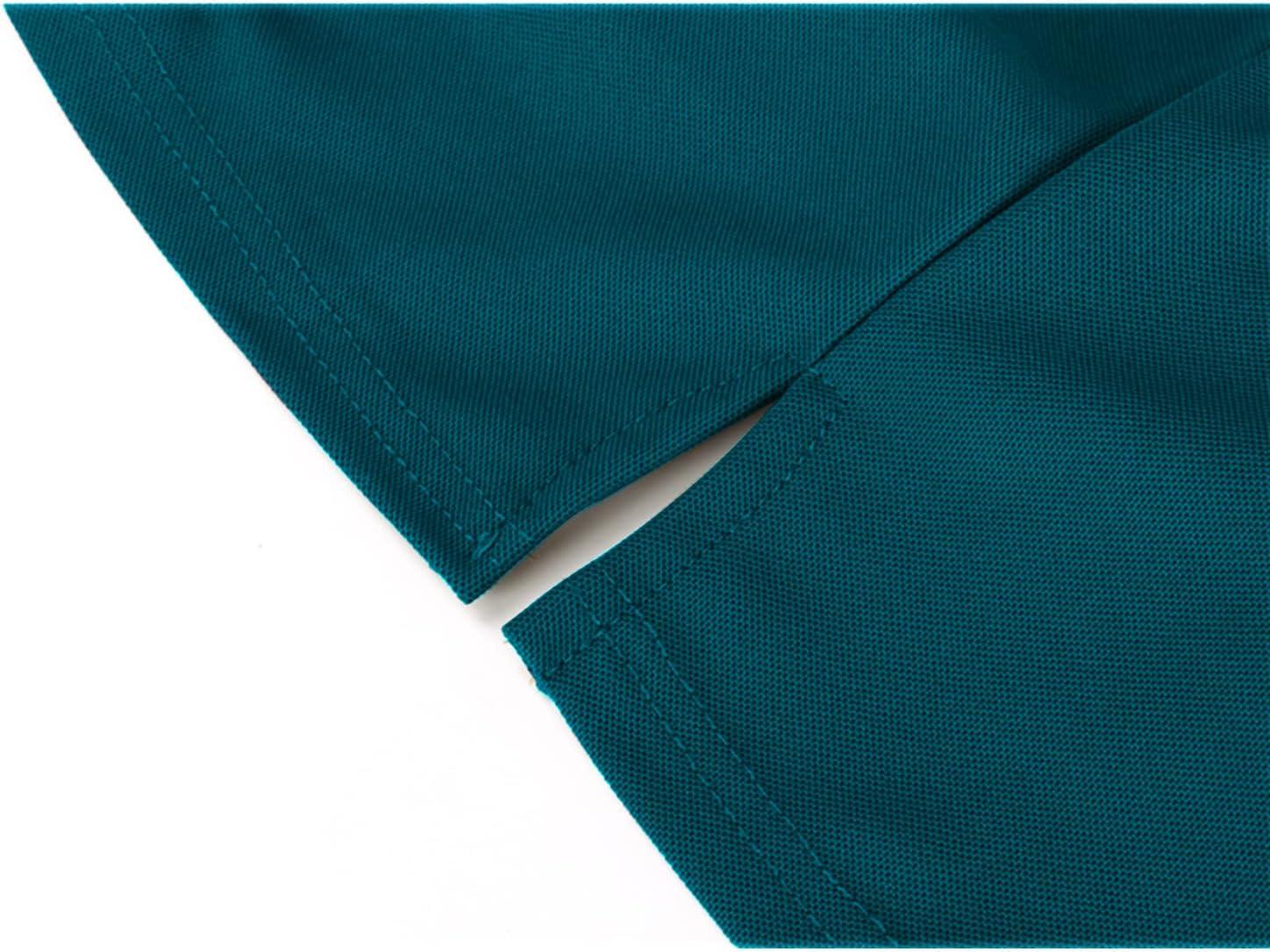 imageZITY Mens Polo Shirt Short Sleeve Sports Tactical TShirt Athletic Golf Polos Daily Casual Stylish Collared Shirts for MenDark Teal Blue