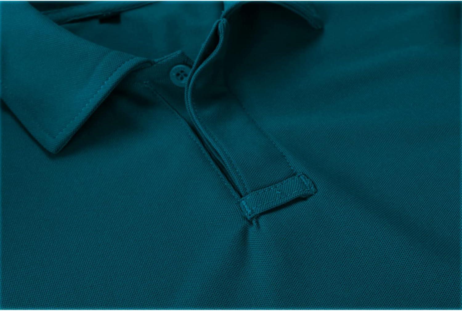 imageZITY Mens Polo Shirt Short Sleeve Sports Tactical TShirt Athletic Golf Polos Daily Casual Stylish Collared Shirts for MenDark Teal Blue