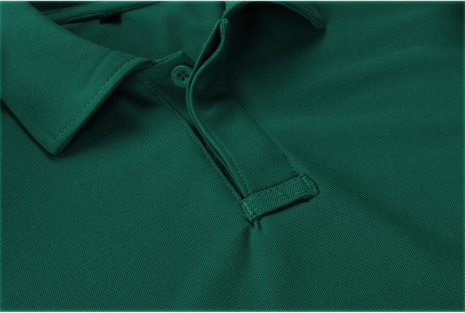imageZITY Mens Polo Shirt Short Sleeve Sports Tactical TShirt Athletic Golf Polos Daily Casual Stylish Collared Shirts for MenForest Green