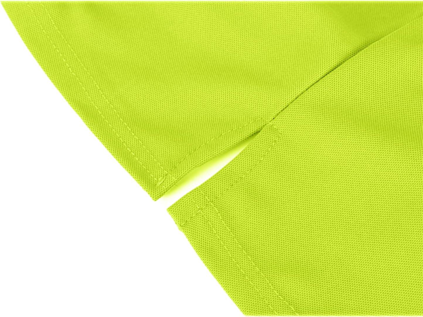 imageZITY Mens Polo Shirt Short Sleeve Sports Tactical TShirt Athletic Golf Polos Daily Casual Stylish Collared Shirts for MenLemon Green