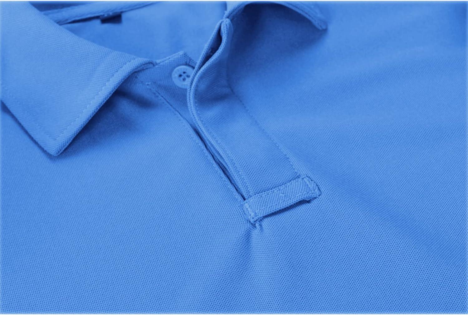 imageZITY Mens Polo Shirt Short Sleeve Sports Tactical TShirt Athletic Golf Polos Daily Casual Stylish Collared Shirts for MenLightblue