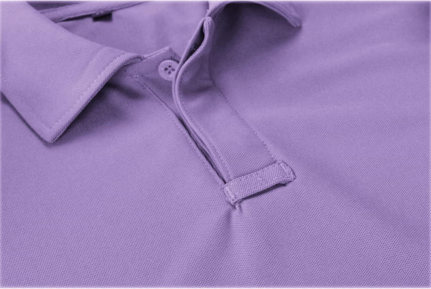 imageZITY Mens Polo Shirt Short Sleeve Sports Tactical TShirt Athletic Golf Polos Daily Casual Stylish Collared Shirts for MenLilac