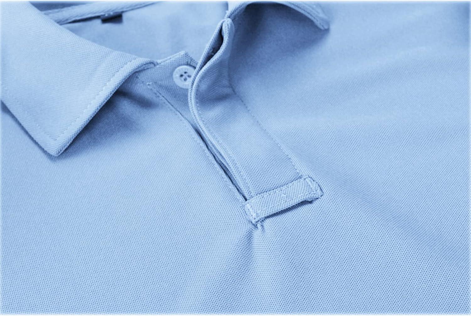 imageZITY Mens Polo Shirt Short Sleeve Sports Tactical TShirt Athletic Golf Polos Daily Casual Stylish Collared Shirts for MenMoonblue