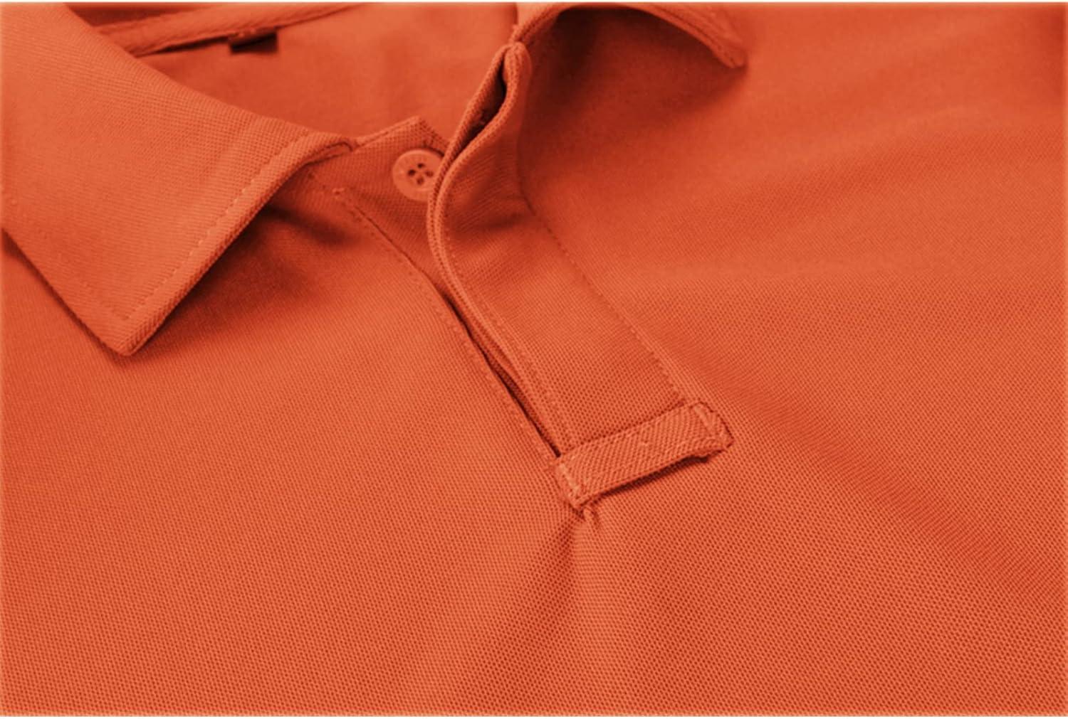 imageZITY Mens Polo Shirt Short Sleeve Sports Tactical TShirt Athletic Golf Polos Daily Casual Stylish Collared Shirts for MenOrange