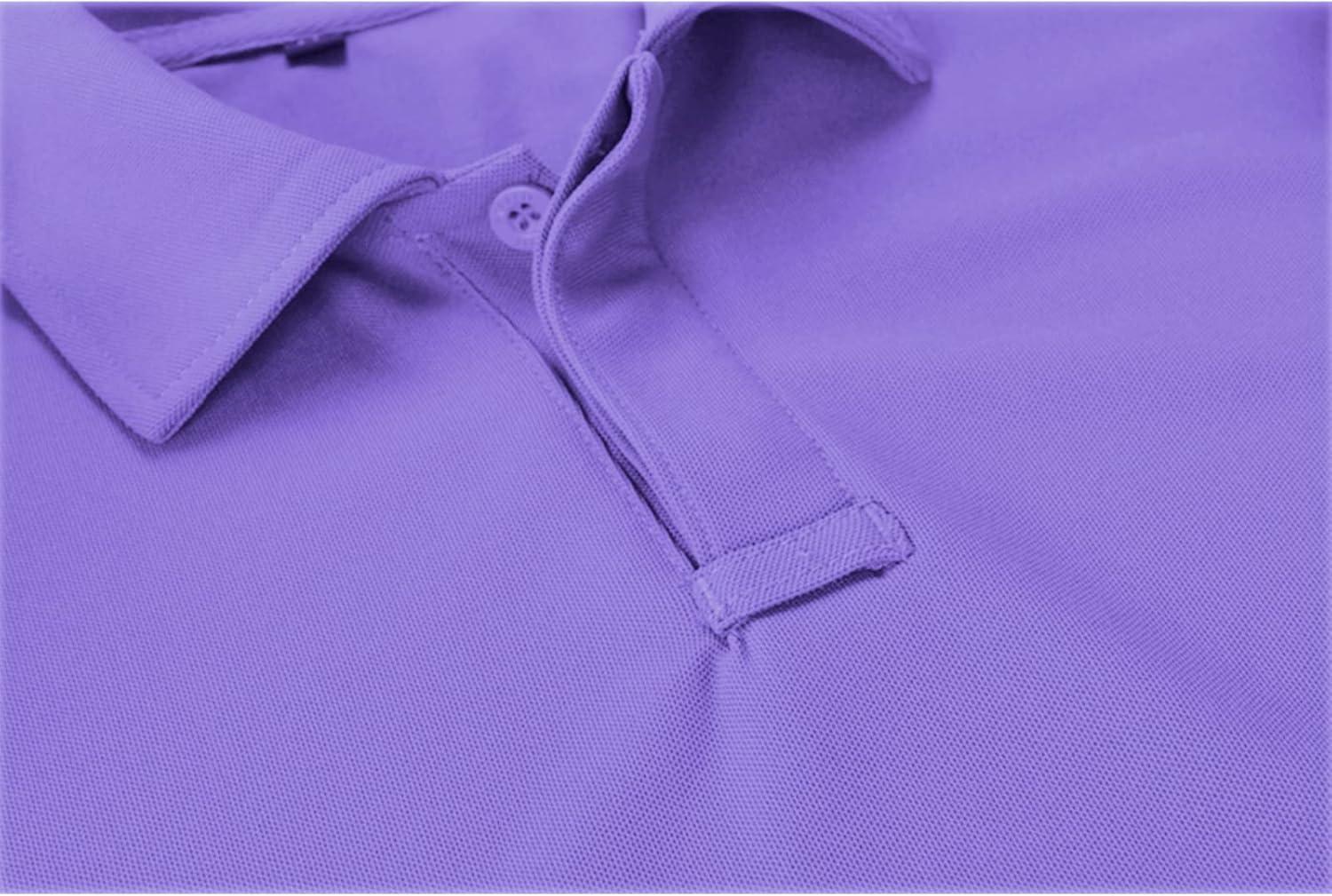 imageZITY Mens Polo Shirt Short Sleeve Sports Tactical TShirt Athletic Golf Polos Daily Casual Stylish Collared Shirts for MenPurple