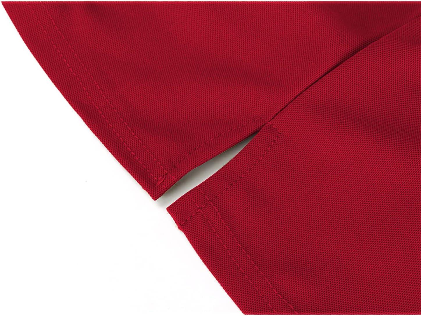 imageZITY Mens Polo Shirt Short Sleeve Sports Tactical TShirt Athletic Golf Polos Daily Casual Stylish Collared Shirts for MenRed