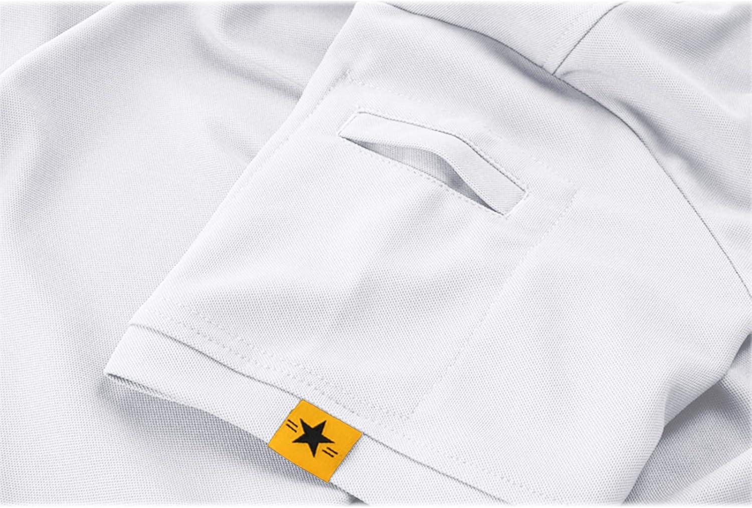 imageZITY Mens Polo Shirt Short Sleeve Sports Tactical TShirt Athletic Golf Polos Daily Casual Stylish Collared Shirts for MenWhite