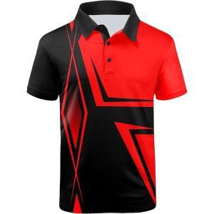 ZITY Golf Polo Shirts for Men Short Sleeve Athletic Tennis T-Shirt(Rr)