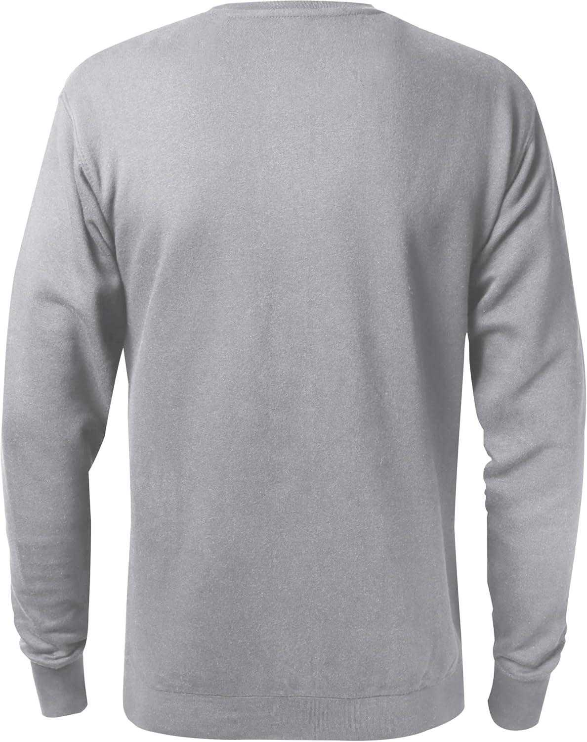 imageZITY 3 Pack Mens Crewneck Sweatshirts Lightweight Long Sleeve Casual Pullover Moisture Wicking Sweatshirts for MenBlack Grey Grey
