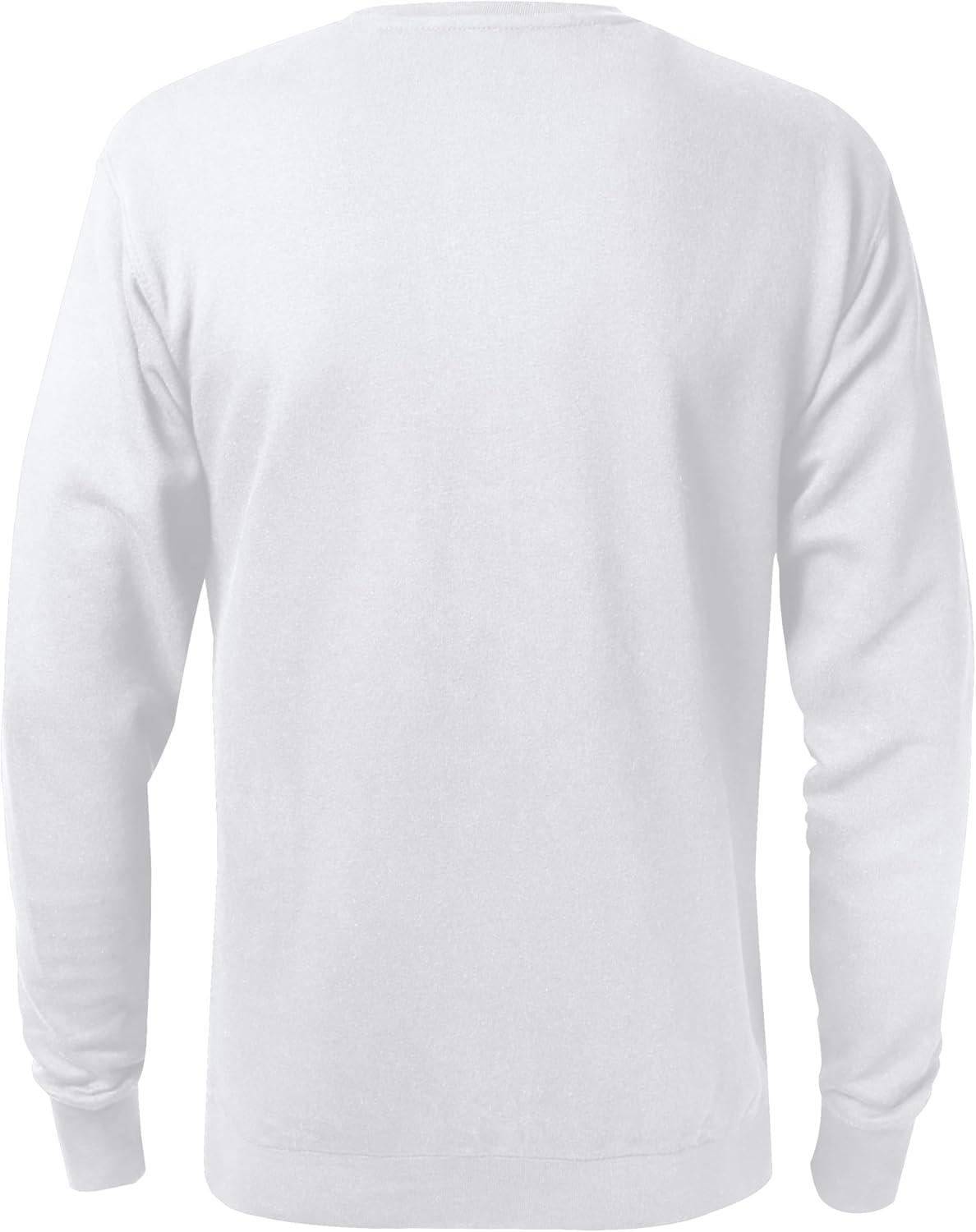 imageZITY 3 Pack Mens Crewneck Sweatshirts Lightweight Long Sleeve Casual Pullover Moisture Wicking Sweatshirts for MenBlack Grey White