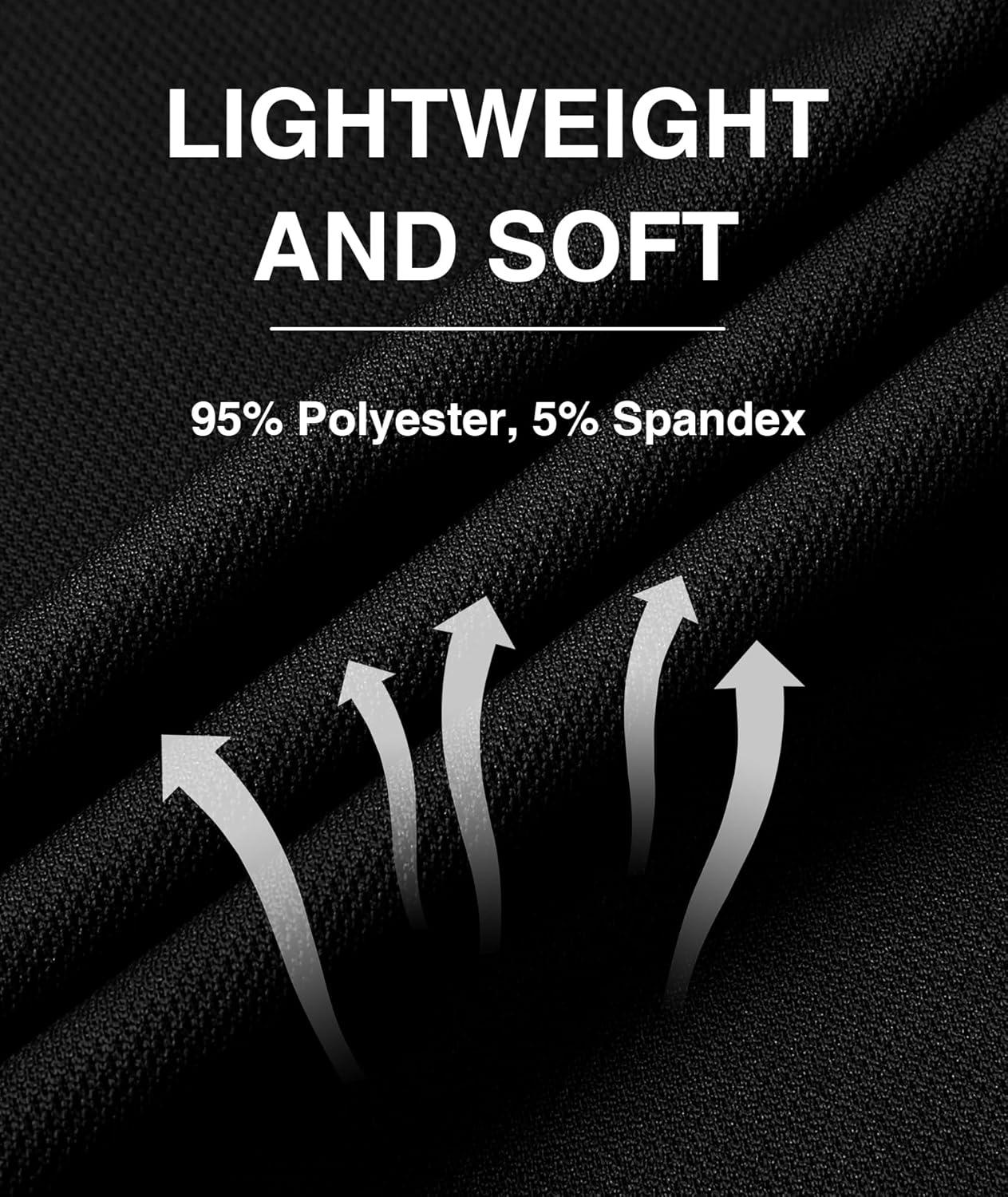 imageZITY Polo Shirts for Men Quarter Zip Short Sleeve Tactical Casual Golf Shirts Collared for Military Army TShirtsBlack