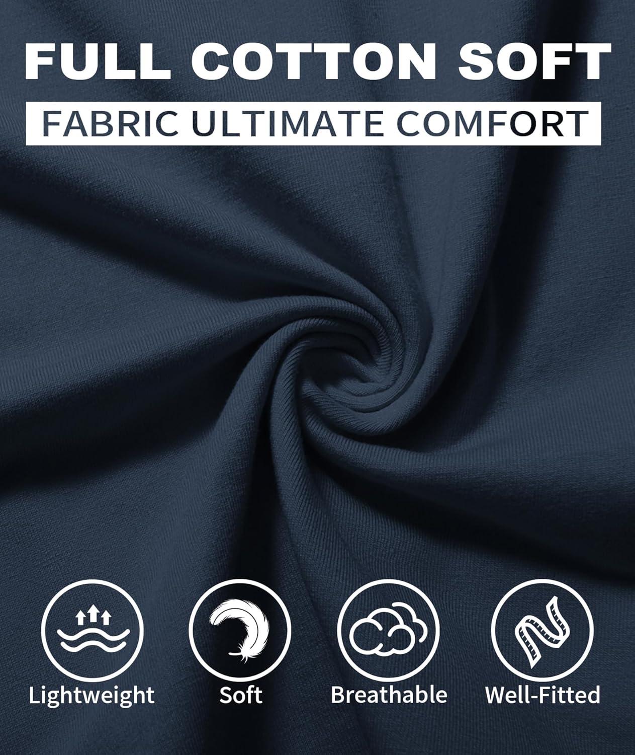 imageZITY 3 Pack Mens TShirts Cotton Crew Neck Basic Tee Short Sleeve Soft Casual Shirts Summer TopsBlackgraydark Blue