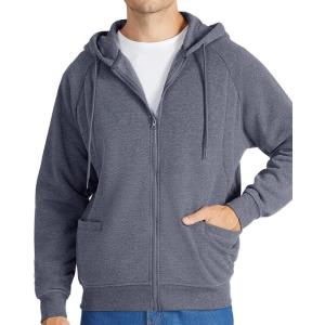 ZITY Hoodies for Men Zip Up Slim Fit Long Sleeve Lightweight Hooded Sweatshirt With Pocket(0019-darkgrey)