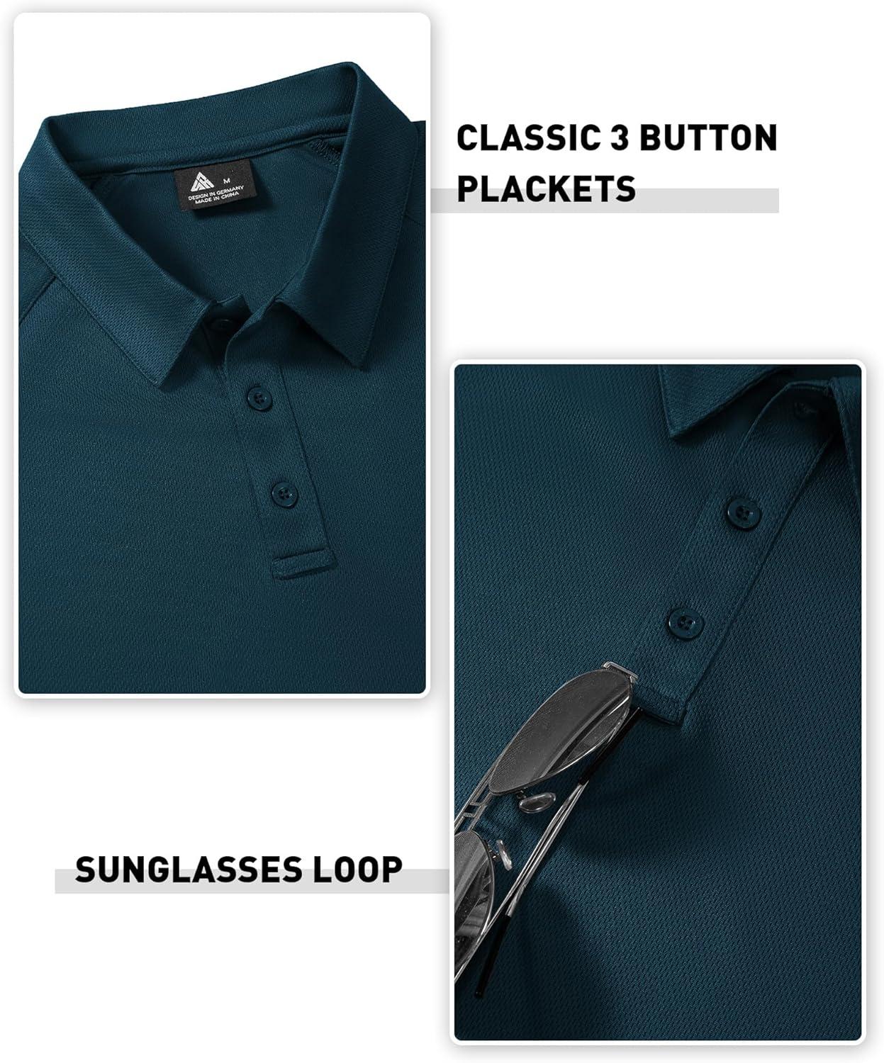 imageZITY 3 Pack Mens Polo Shirts Short Sleeve Performance Moisture Wicking Business Casual Athletic Collared Golf Shirts for MenWine Redblackdark Teal Blue