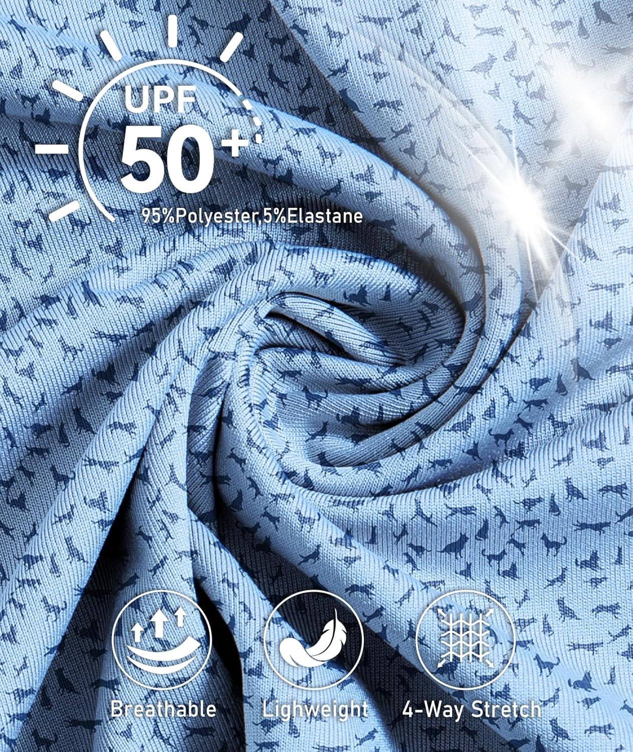 imageZITY 5 Pack Mens Golf Shirt Short Sleeve UPF 50 Moisture Wicking Performance Print Patterns Casual Golf Polo Shirts for MenMoonblue Black Royalblue White Lakeblue