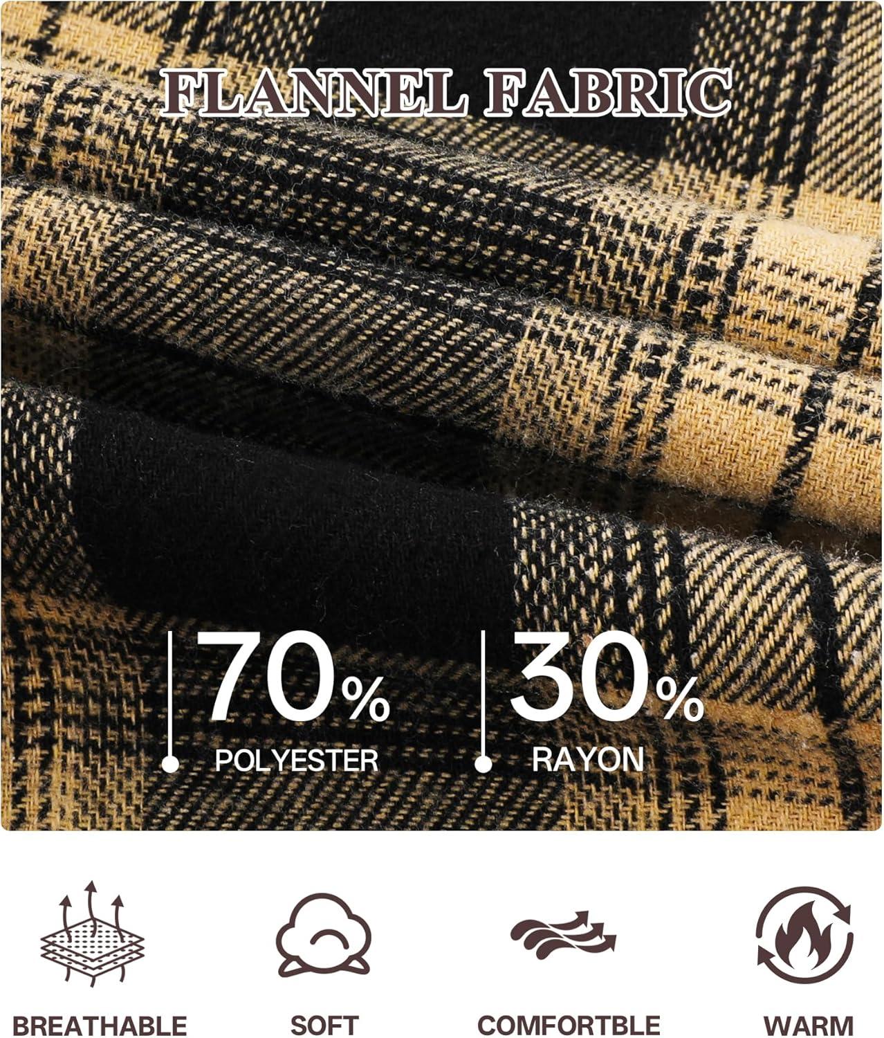 imageZITY Mens Cotton Linen Zip up Hoodies Long Sleeve Casual Tops Plaid Flannel Shirt with HoodBlack Yellow
