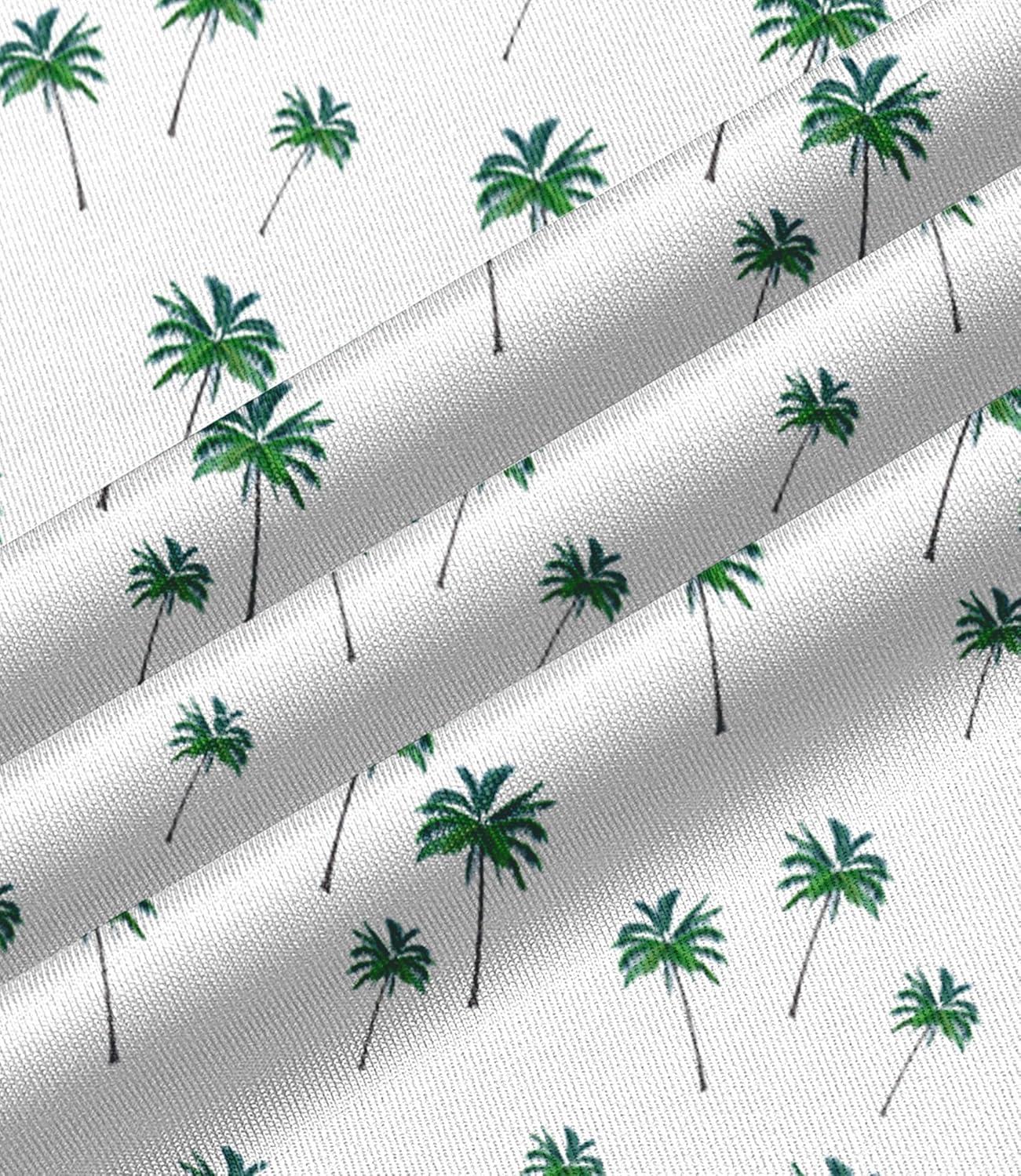 imageZITY Mens Golf Polo Shirt Short Sleeve Performance Moisture Wicking Collared Print Shirt for Golf and Casual WearZwhite Coconut Tree