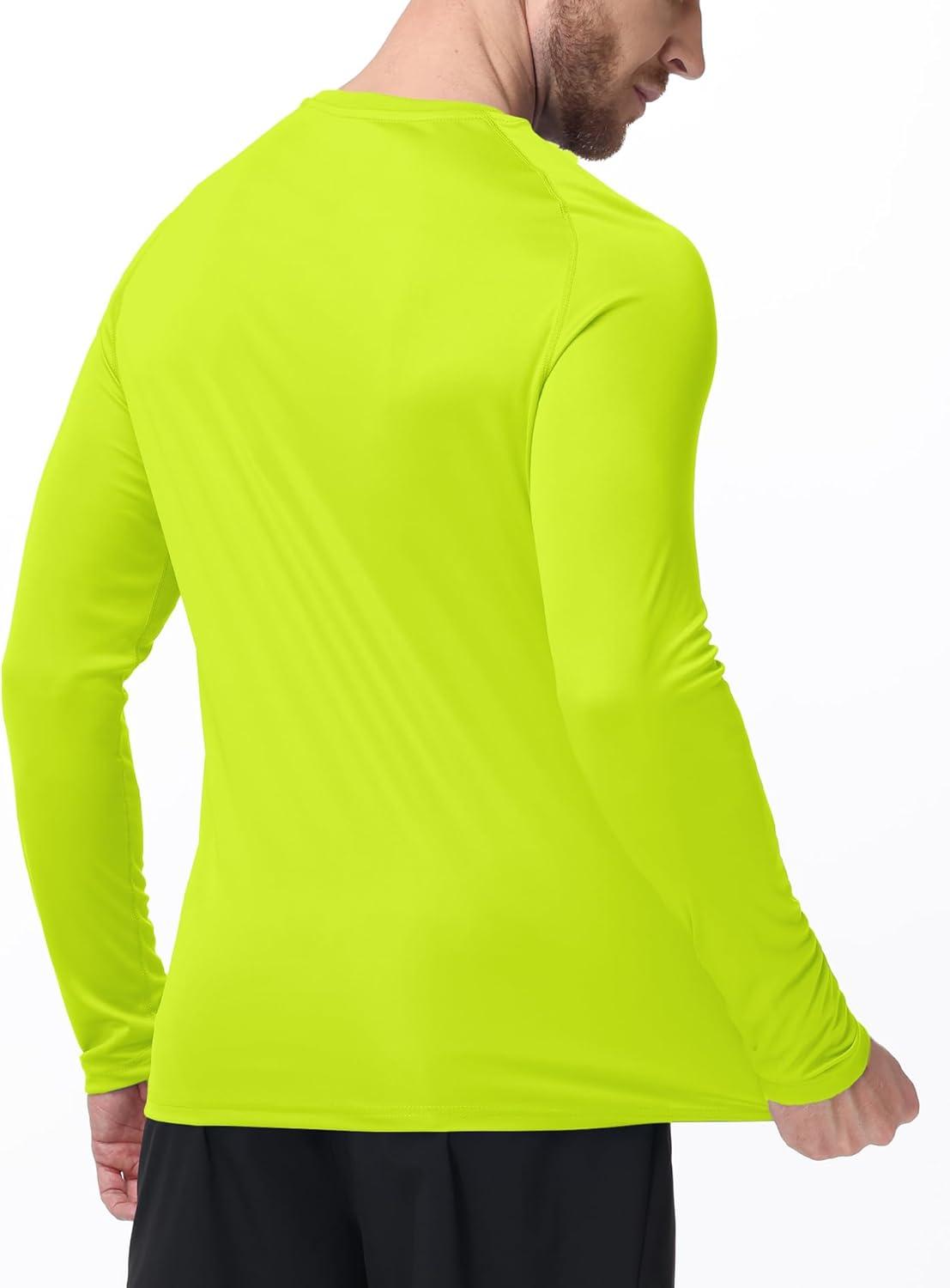 imageZITY Mens UPF 50 Sun Protection Shirts Long Sleeve Lightweight Rash Guard UV SPF Fishing Hiking Running Workout TShirtKelly Green