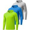 3 Pack-fluorescent Green / Sky Blue / Light Grey