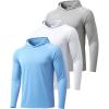 3 Pack-light Grey / Light Blue / White
