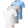 3 Pack-light Gray / Light Blue / White