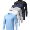 5 Pack-light Blue/White/Light Grey/Dark Blue/Black