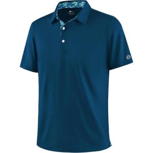 ZITY Mens Golf Shirt Short Sleeve Moisture Wicking Polo Shirts for Men Performance Casual Stretchy Collared Polo Shirt(Prussian Blue)