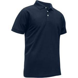 ZITY Polo Shirts for Men Short Sleeve Summer Moisture Wicking Causal Collared Golf Tennis T-Shirt(Navy Blue)