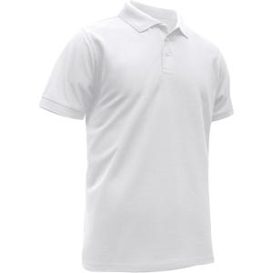 ZITY Polo Shirts for Men Short Sleeve Summer Moisture Wicking Causal Collared Golf Tennis T-Shirt(White)