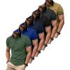 Six Black Grey Green Navy Khaki Sapphireblue