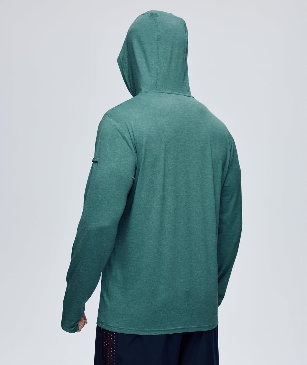 imageZITY Mens UPF 50 Hoodie Shirts Long Sleeve Sun Protection Athletic Lightweight Rash Guard for Fishing Hiking WorkoutHeather Green