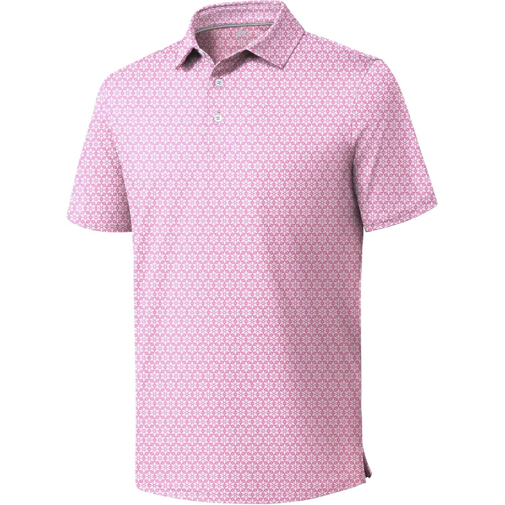 imageZITY Golf Shirts for Men Short Sleeve Print Polo Shirt Moisture Wicking Regular Fit Casual Beach PoloGeometric Flowers