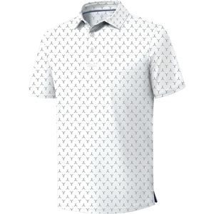 ZITY Golf Shirts for Men Short Sleeve Print Polo Shirt Moisture Wicking Regular Fit Casual Beach Polo(White Wine Glass)