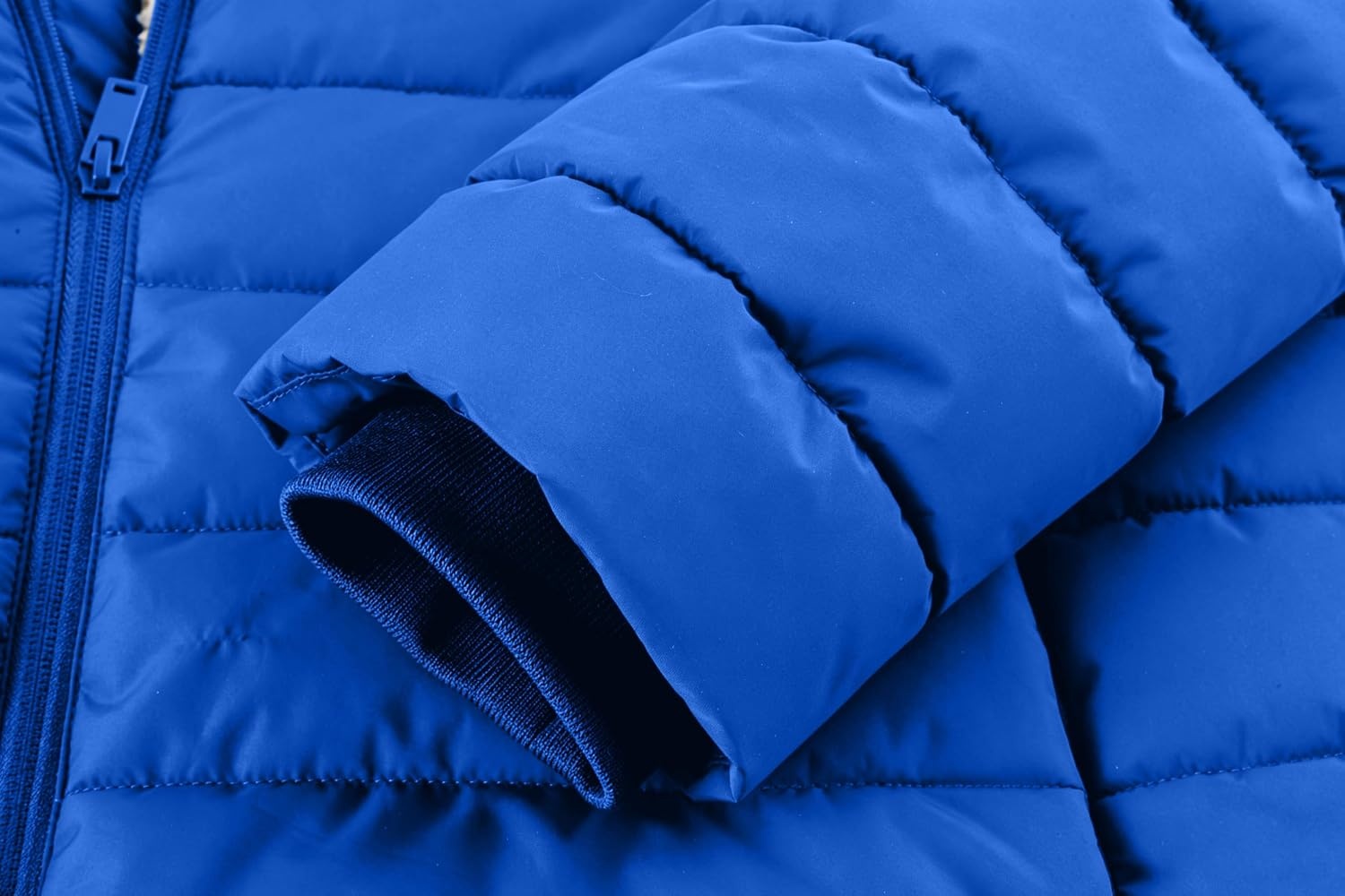 image:imageZITY Mens Winter Jackets Sherpa Lined Coats Insulated WaterResistant Fleece Jacket with Detachable Hood Warm Puffer ParkaBlue2