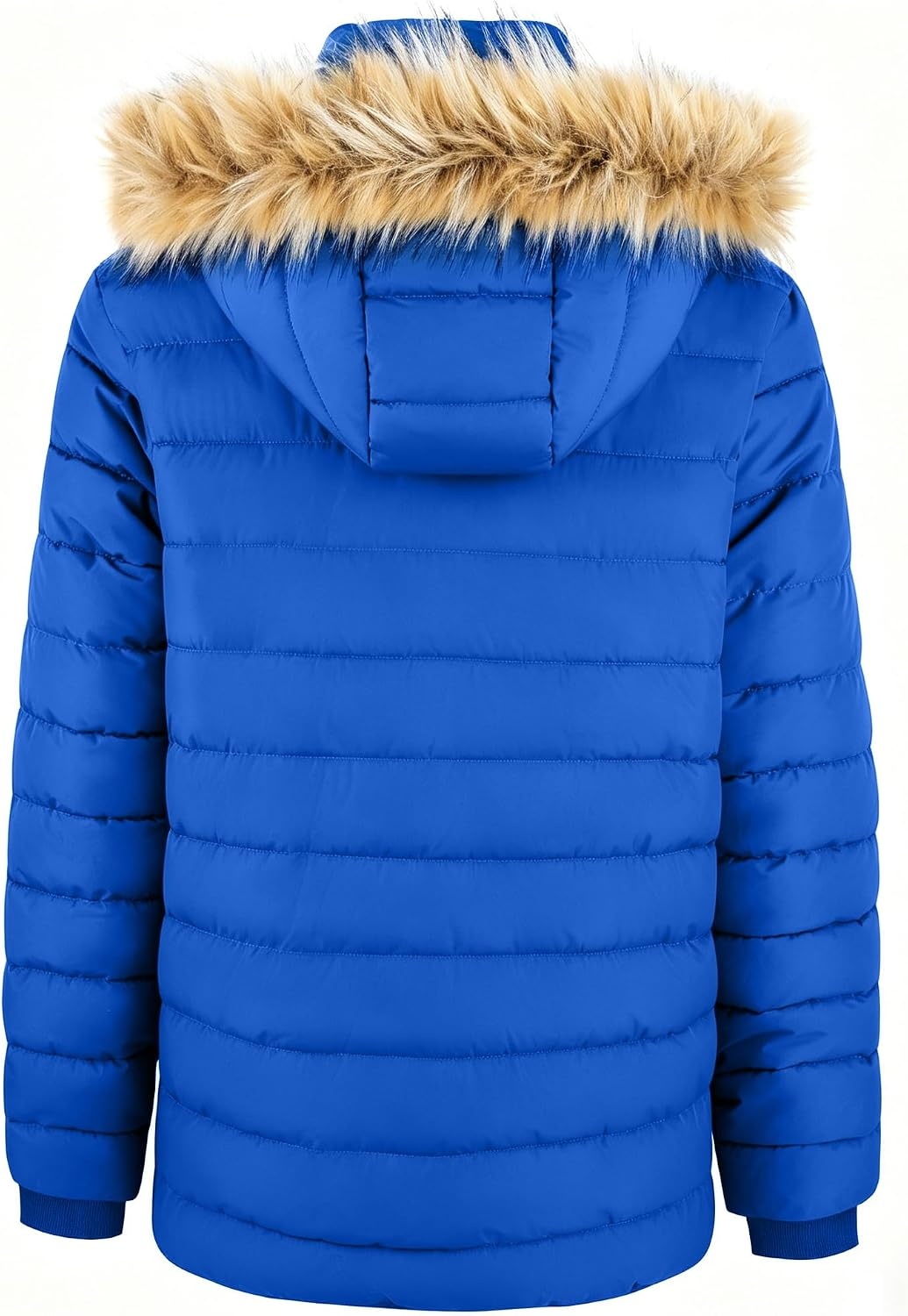 image:imageZITY Mens Winter Jackets Sherpa Lined Coats Insulated WaterResistant Fleece Jacket with Detachable Hood Warm Puffer ParkaBlue2