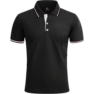 ZITY Men Polo Shirts Short Sleeve with Pocket Golf Polo Wicking Shirts for Men Casual Collared T-Shirts(One Grey)