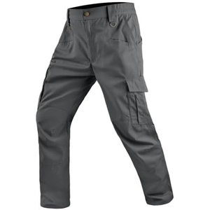 ZITY Men’s Lightweight Tactical Cargo Pants Ripstop Water Resistant 9 Pockets Work Hiking Outdoor Combat Daily Use(Grey)