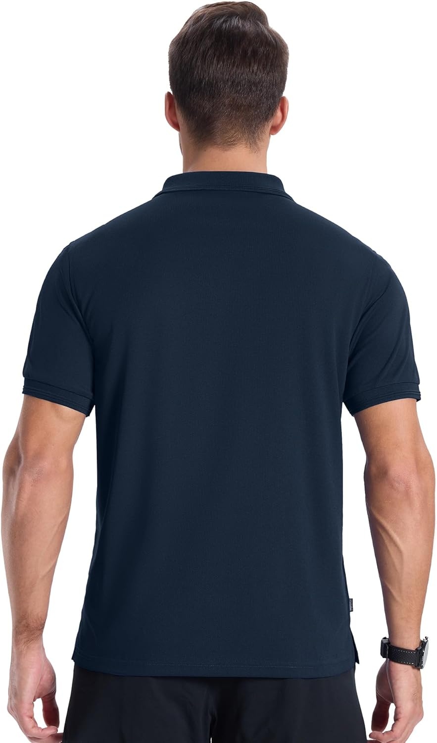 image:imageZITY 3 Pack Mens Polo Shirts Short Sleeve Sports MoistureWicking Golf Shirt Business Causal Summer TopsBlacknavydark Grey