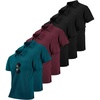 Z-dark Teal Blue+wine Red+black