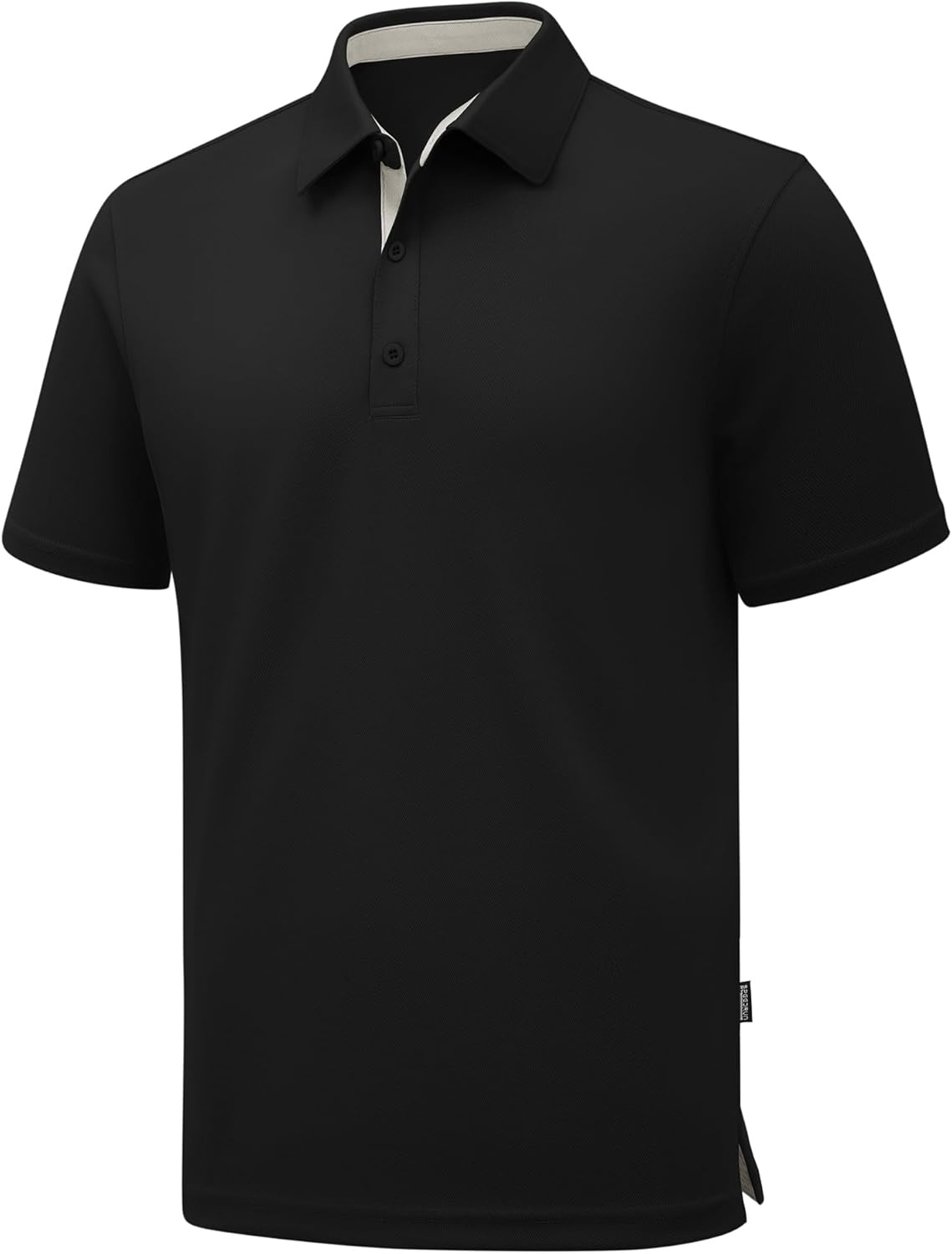 image:imageZITY 3 Pack Polo Shirts for Men Short Sleeve Moisture Wicking T Shirt Business Casual Mens Golf Shirts Collared TShirtsBlack Grey Royal