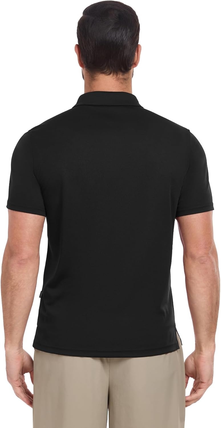 image:imageZITY 3 Pack Polo Shirts for Men Short Sleeve Moisture Wicking T Shirt Business Casual Mens Golf Shirts Collared TShirtsBlack Grey Royal