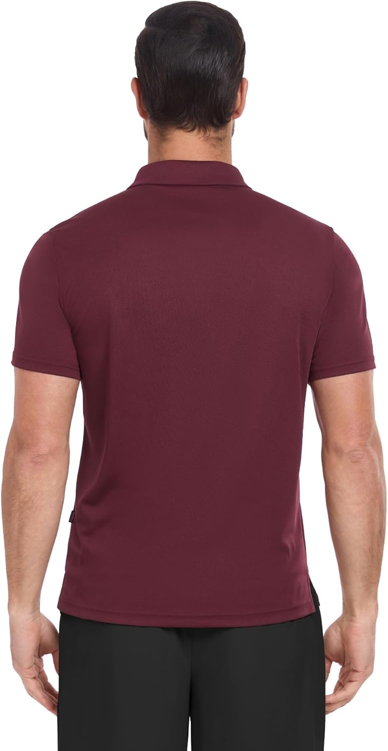 image:imageZITY 3 Pack Polo Shirts for Men Short Sleeve Moisture Wicking T Shirt Business Casual Mens Golf Shirts Collared TShirtsBlack Red Royal