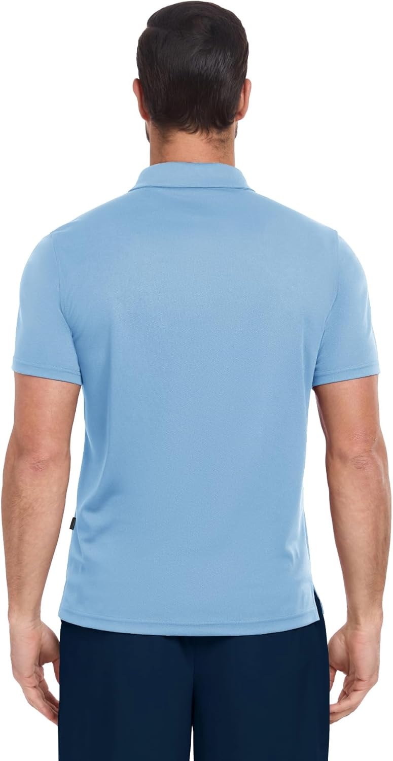 image:imageZITY 3 Pack Polo Shirts for Men Short Sleeve Moisture Wicking T Shirt Business Casual Mens Golf Shirts Collared TShirtsBlue Orange Navy