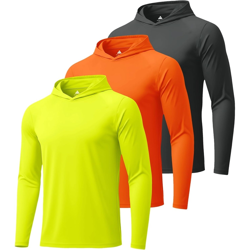 image:imageZITY Fishing Shirts for Men Long Sleeve Sun Protection Shirts UV Hoodies for Men Lightweight Sun Hoodie Mens Pack Sunshirt with Hood