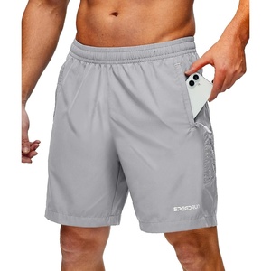 ZITY Men’s Quick Dry Athletic Shorts 7″ Lightweight Running Gym Outdoor Hiking Shorts with 3 Zipper Pockets(Grey)