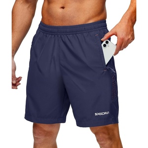 ZITY Men’s Quick Dry Athletic Shorts 7″ Lightweight Running Gym Outdoor Hiking Shorts with 3 Zipper Pockets(Navy)