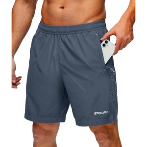 ZITY Men’s Quick Dry Athletic Shorts 7″ Lightweight Running Gym Outdoor Hiking Shorts with 3 Zipper Pockets(Stone Blue)